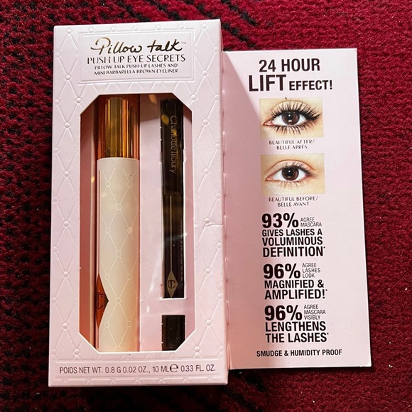 NEW! Charlotte Tilbury Push up Pillow Talk Eye Secrets Mascara & Eyeliner Set - Picture 9 of 11